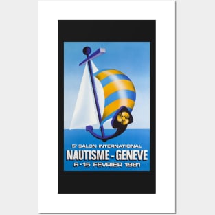 5e Salon International Nautisme, Genève, Poster Posters and Art